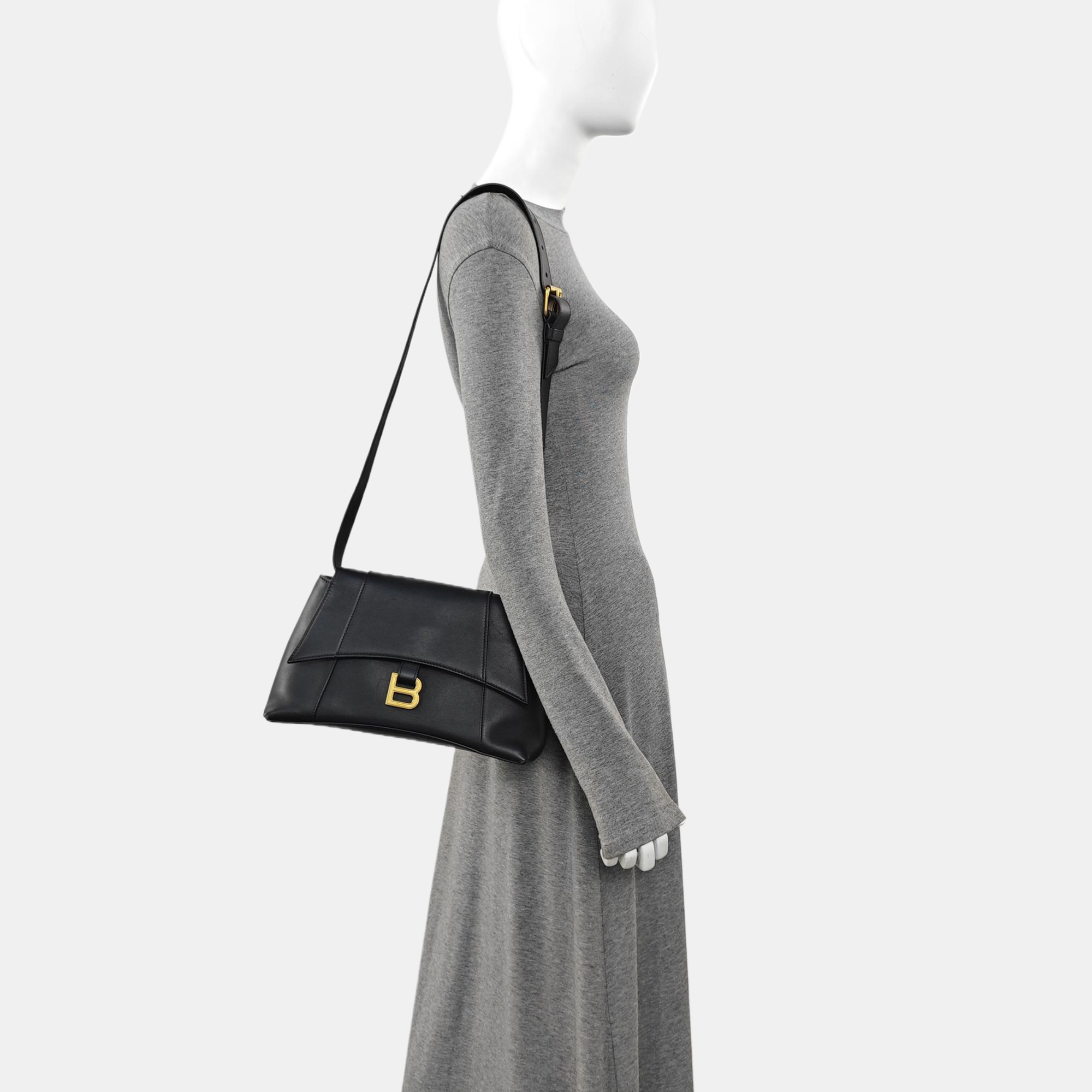 Downtown Small Calfskin Black