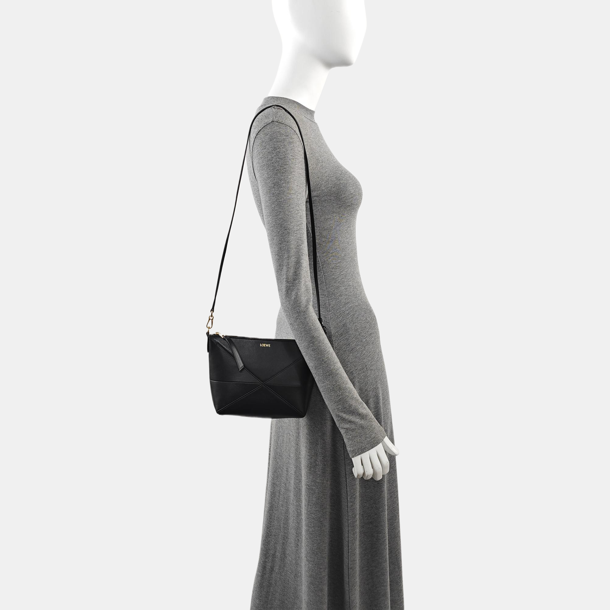 Origami Ala Quilted Lambskin Black