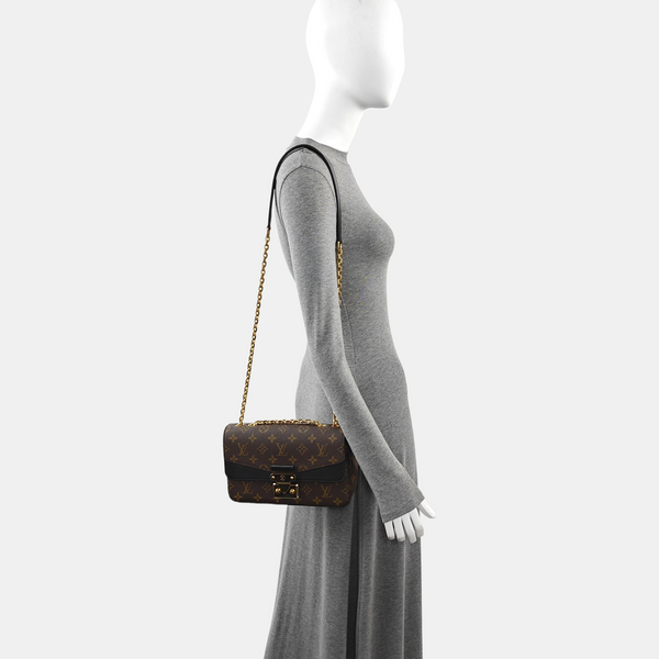 MARCEAU Monogram Coated Canvas Brown