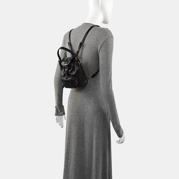 Calfskin Backpack Mini Black