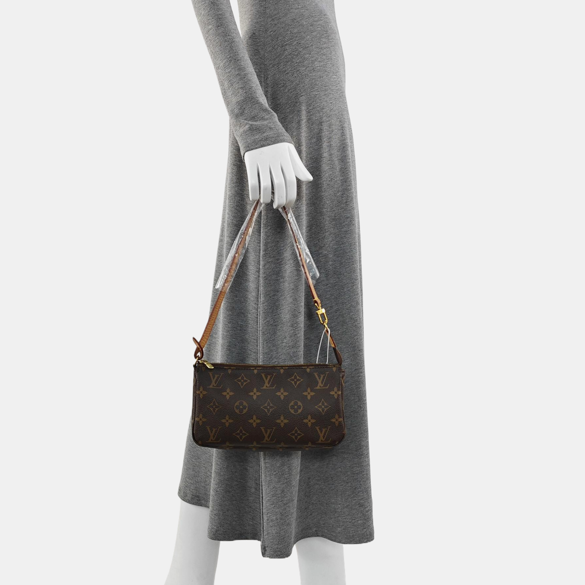 ACCESSOIRES GM Monogram Coated Canvas Brown