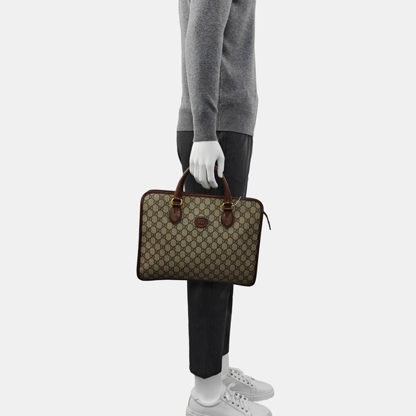 Retro Monogram Coated Canvas Brown