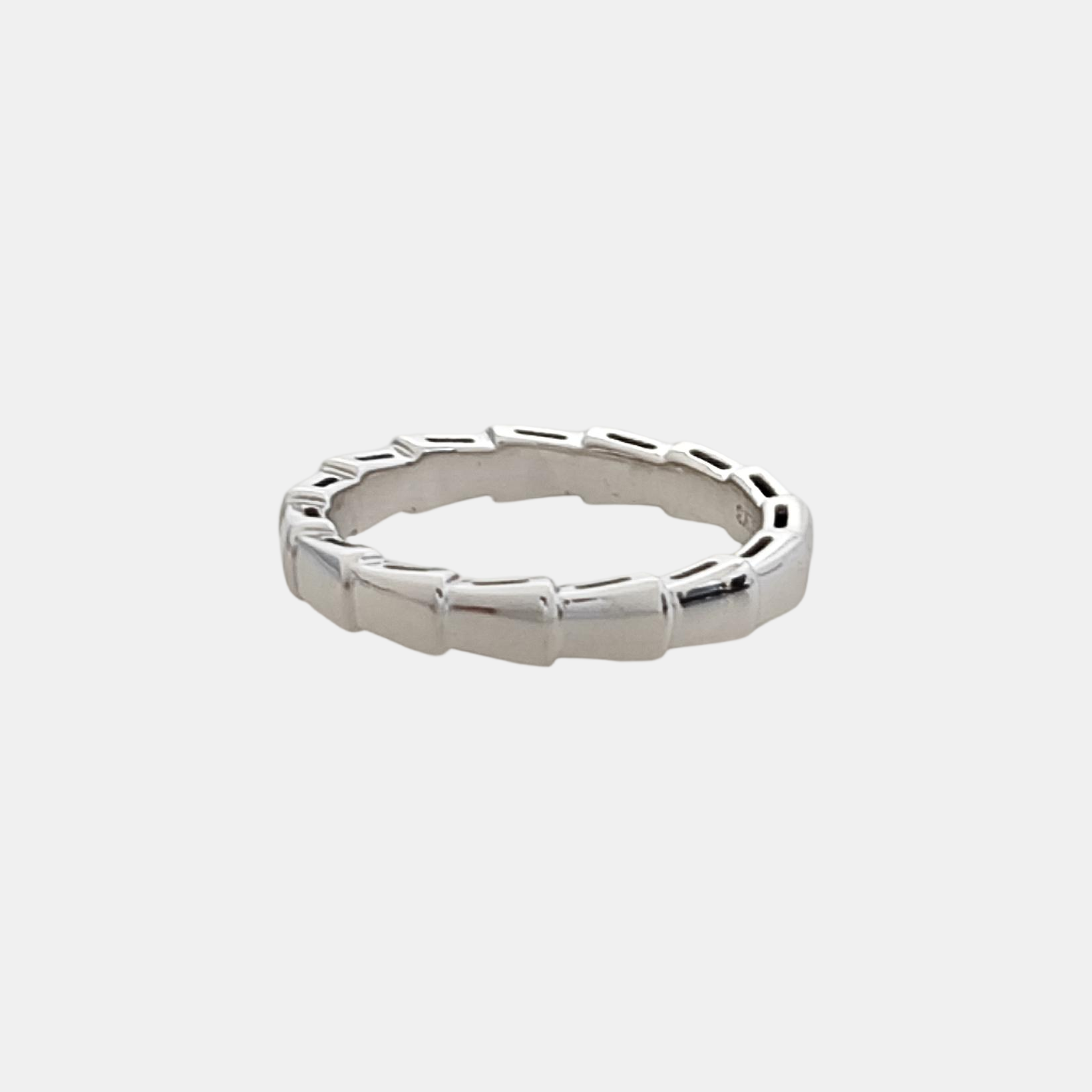 SERPENTI 18k White Gold Silver Ring EU 57