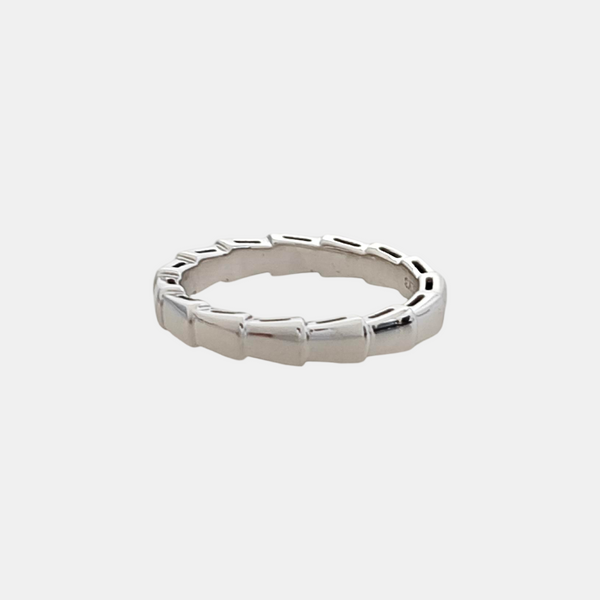 SERPENTI 18k White Gold Silver Ring EU 57