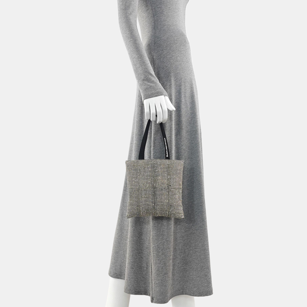 Lab-Grown Diamond Top Handle Bag Black