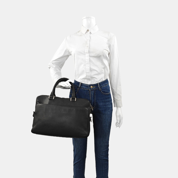 PORTE-DOCUMENTS Calfskin Gray