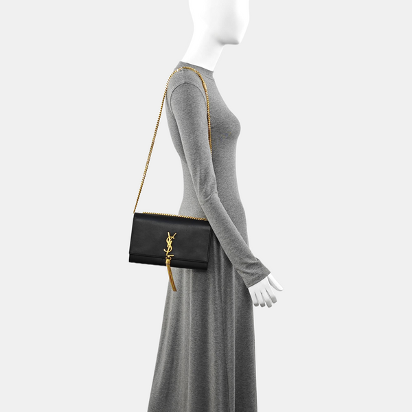 Authenticated pre-owned  KATE Medium Calfskin Black - Shoulder Bag at Looply