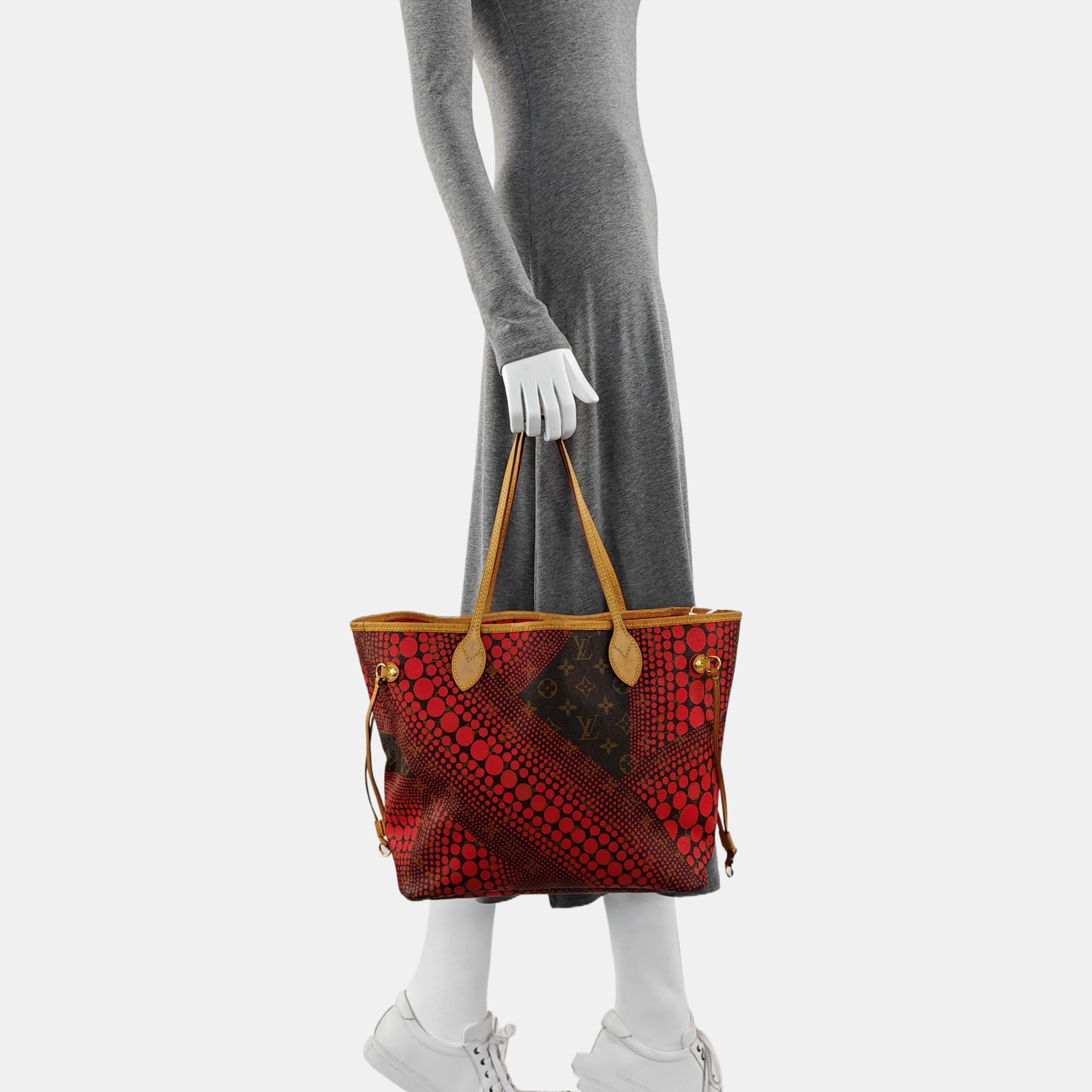 NEVERFULL MM Monogram Coated Canvas Brown