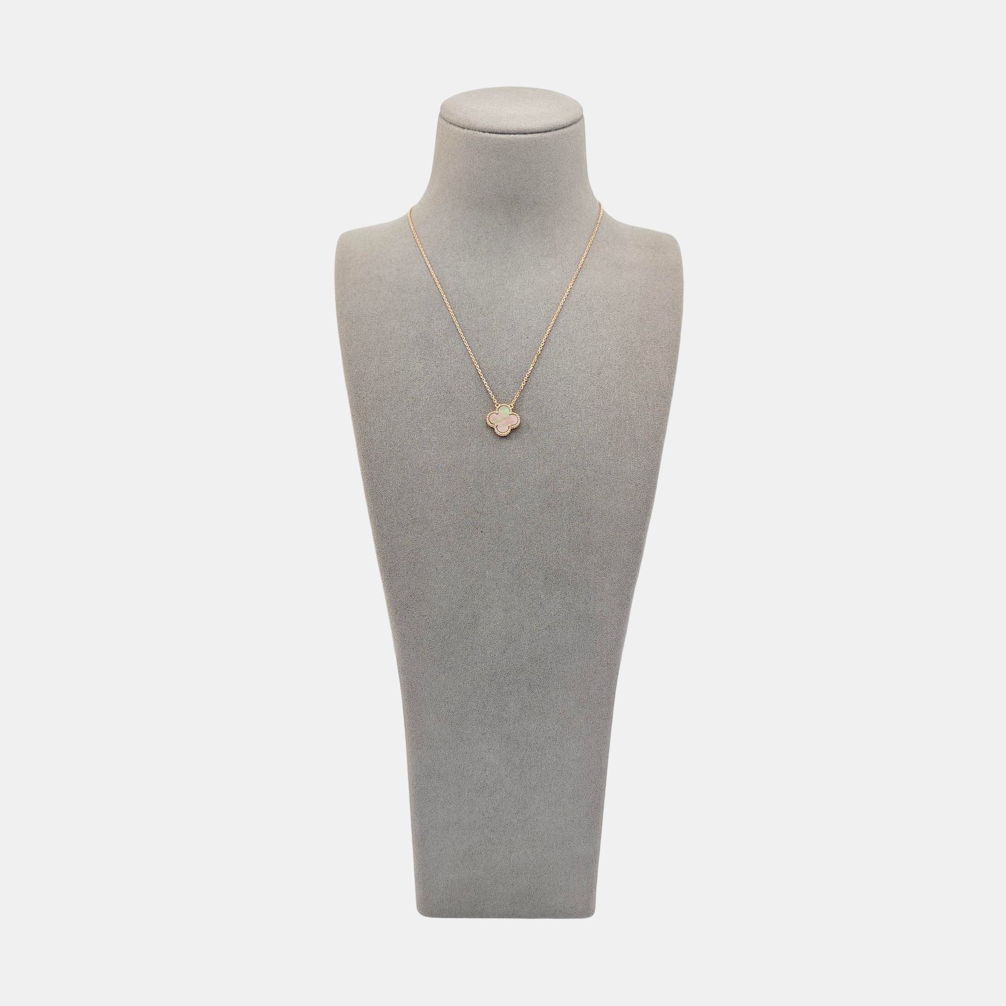 Vintage Alhambra 18k Rose Gold Necklace
