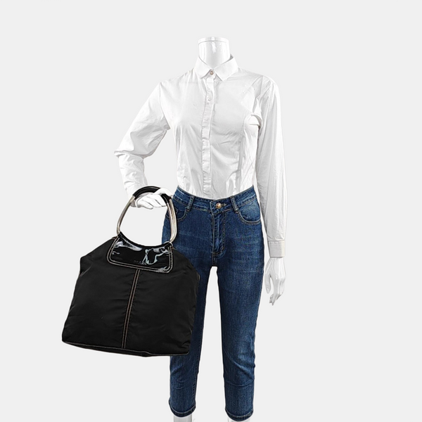 Nylon Tote Bag Black