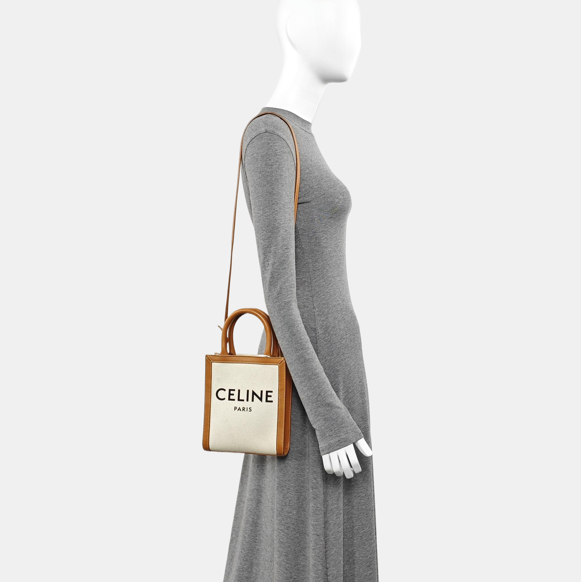 CABAS CELINE Mini Canvas White