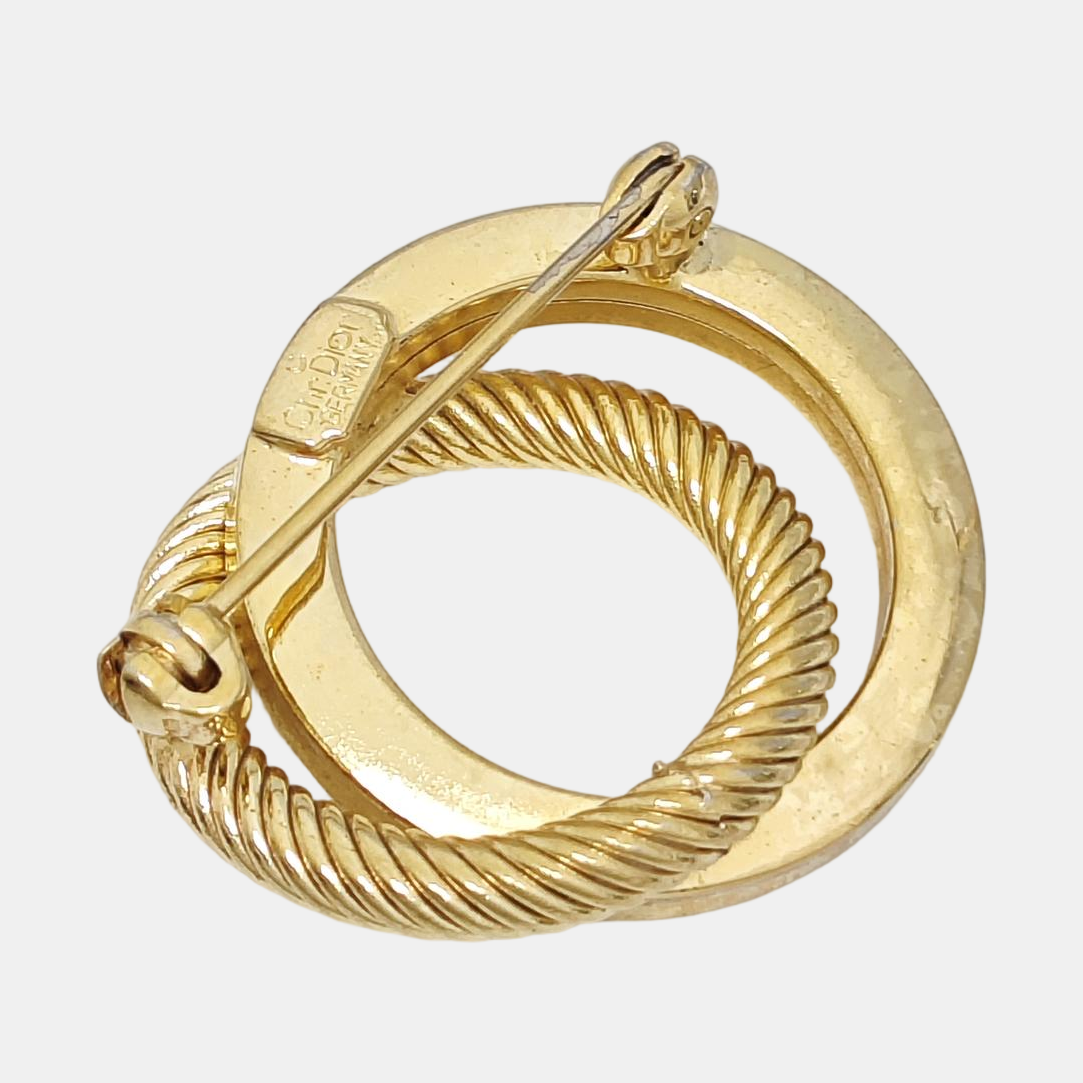 Metal Gold Brooch