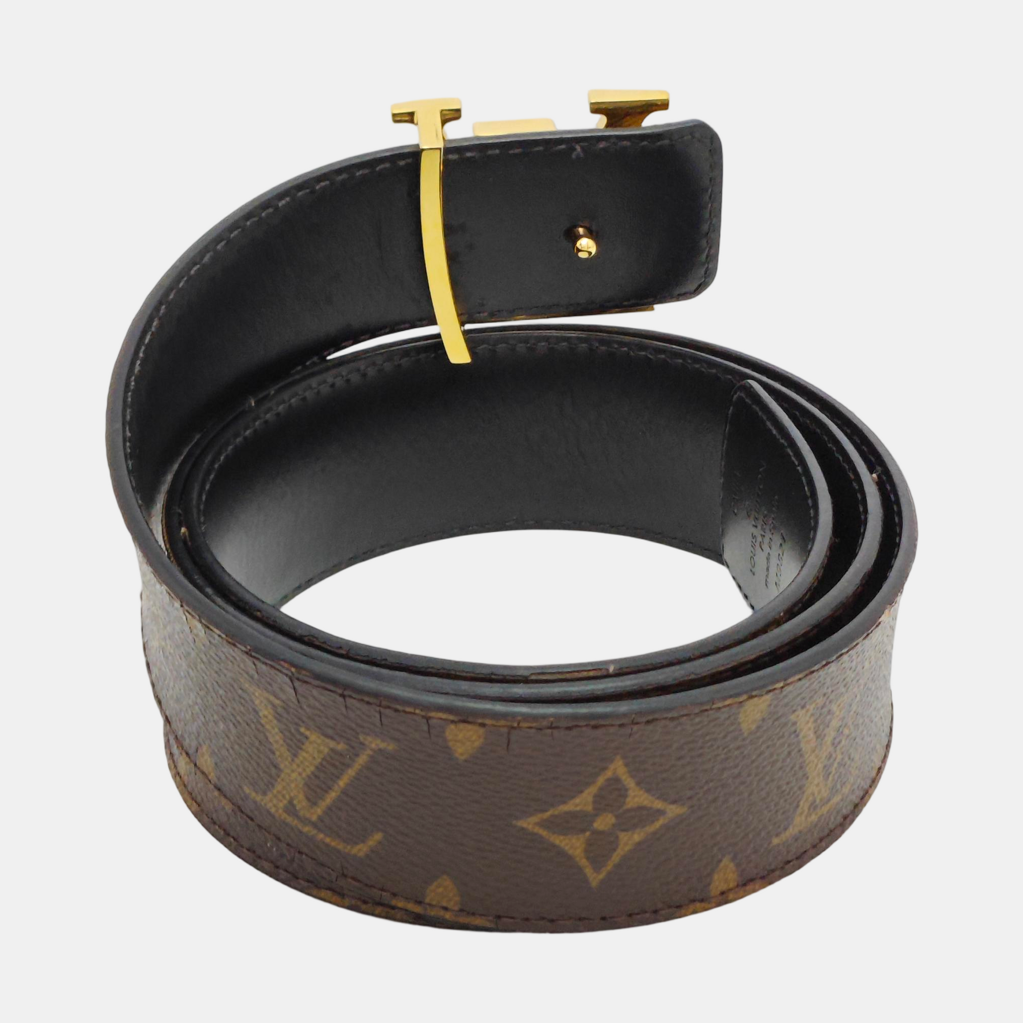 Coated Canvas Belt Brown