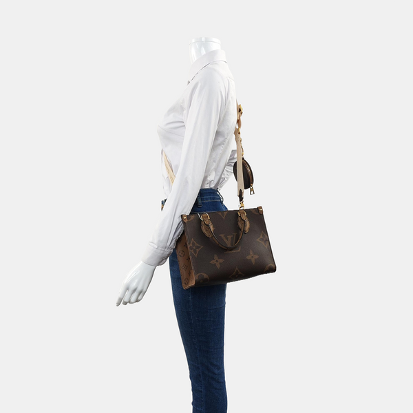 ONTHEGO PM Monogram Coated Canvas Brown