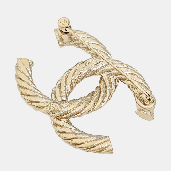 Metal Gold Brooch