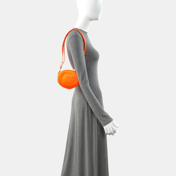 Calfskin Shoulder Bag Small Orange