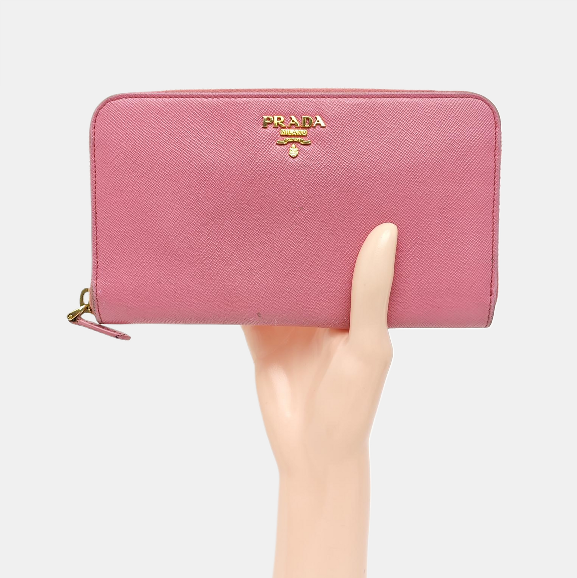 Saffiano Calfskin Wallet Pink