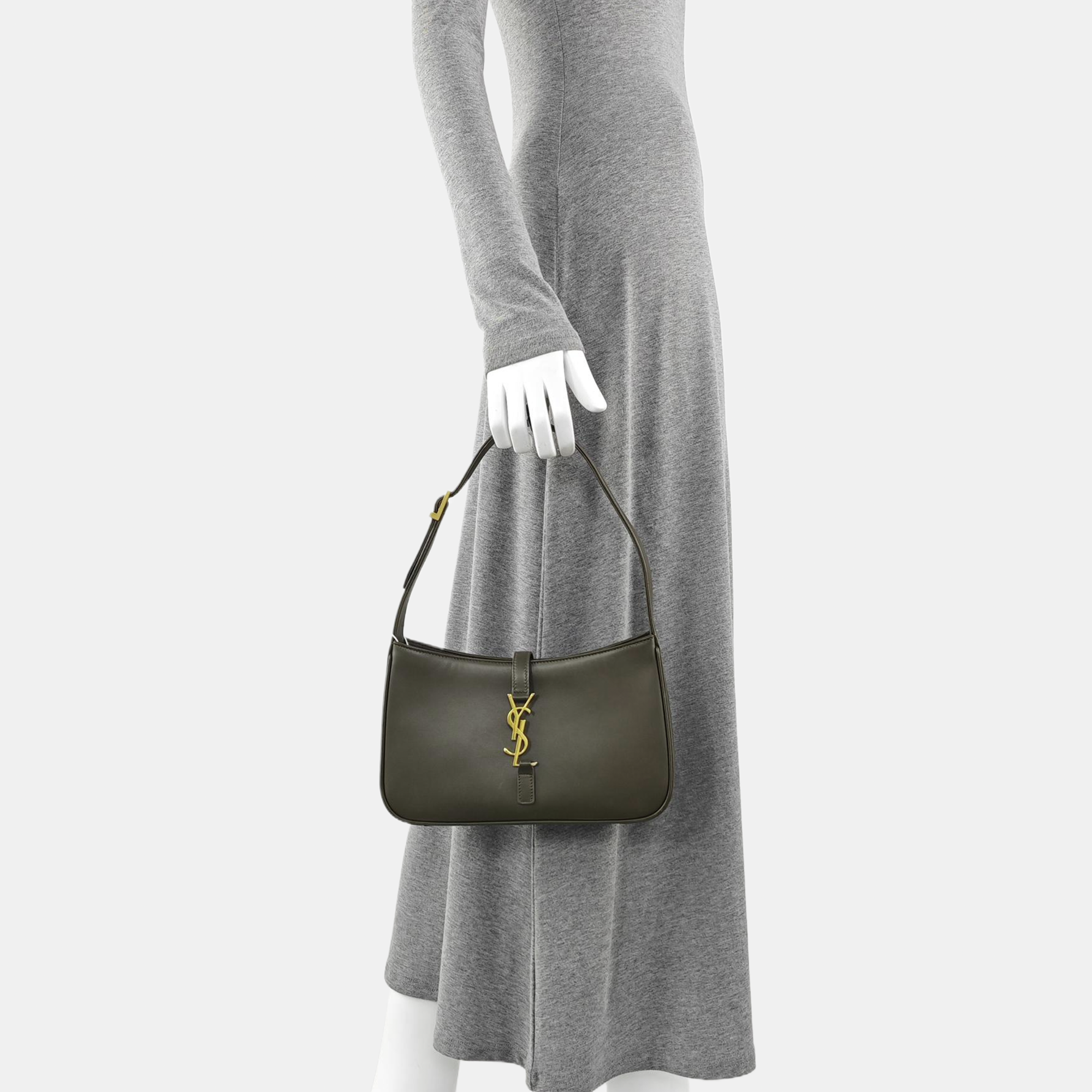 LE 5 À 7 Small Calfskin Green