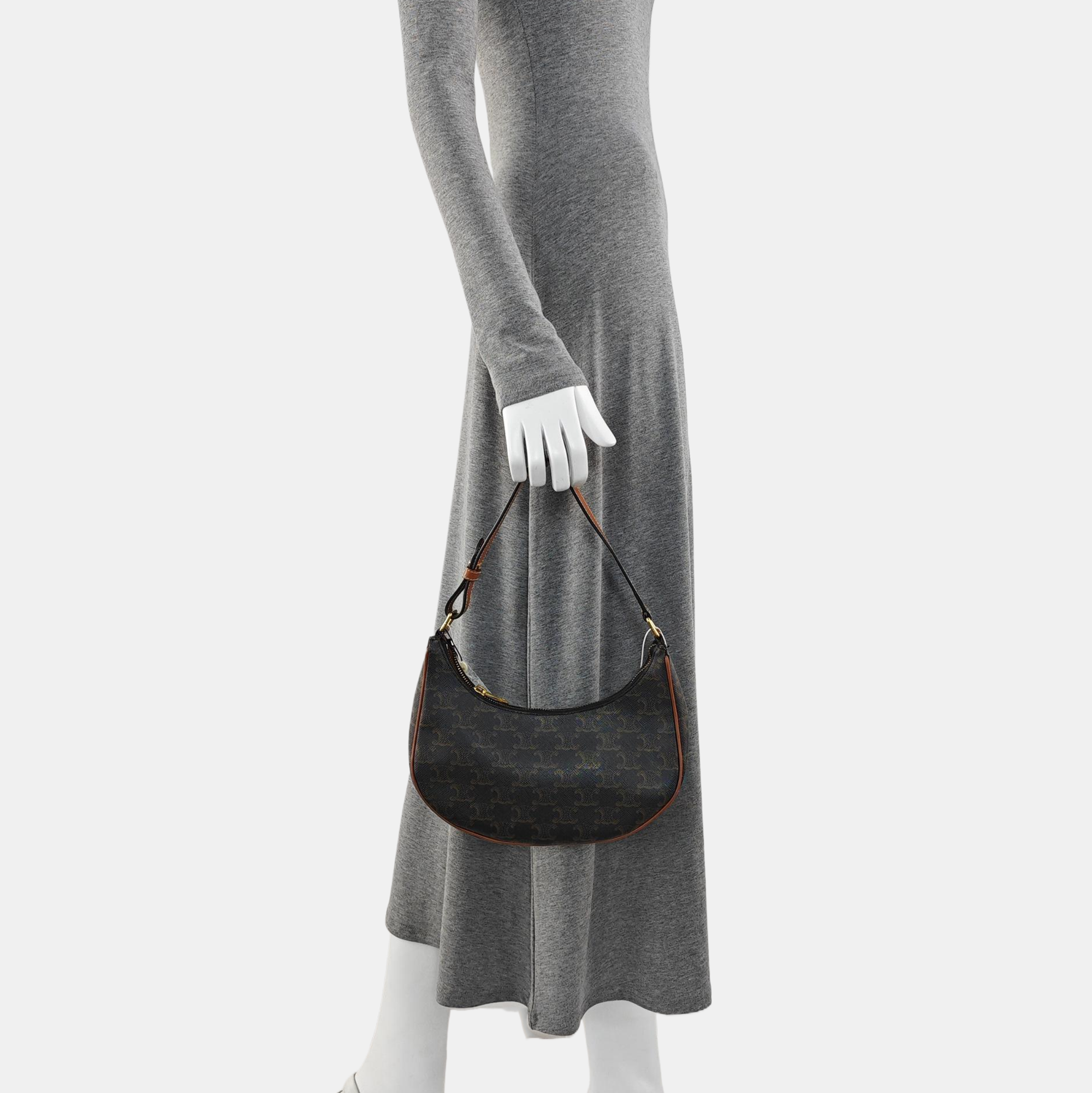 Authenticated pre-owned  AVA Coated Canvas Brown - Top Handle Bag at Looply