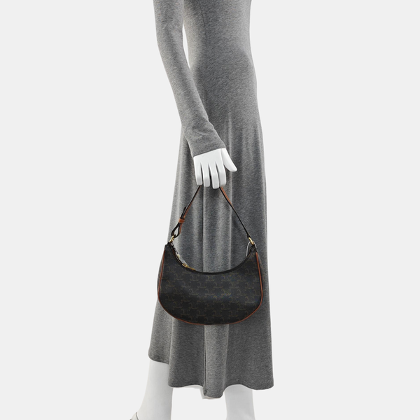 Authenticated pre-owned  AVA Coated Canvas Brown - Top Handle Bag at Looply