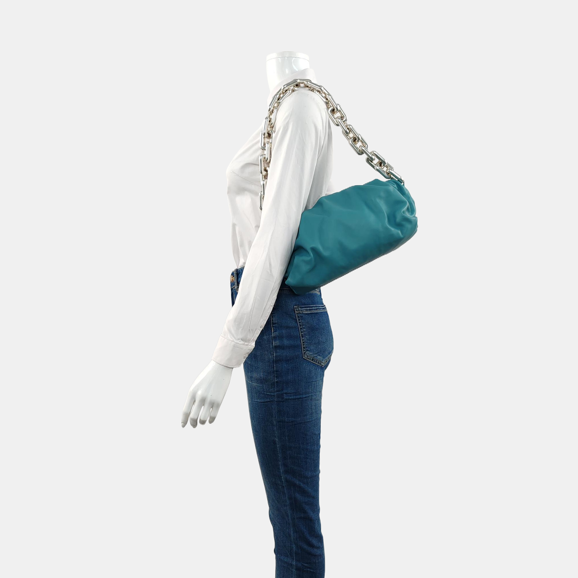 The Pouch Mini Calfskin Blue