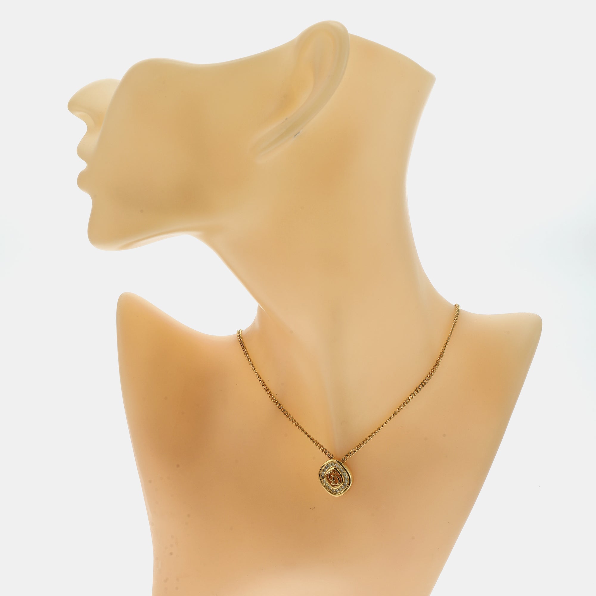 Petit CD Metal Gold Necklace