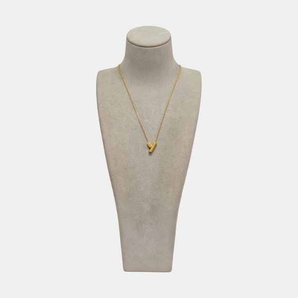 LV & ME Brass Gold Necklace
