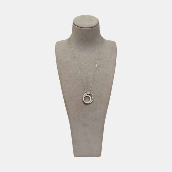 ETINCELLE DE CARTIER 18k White Gold Silver Necklace