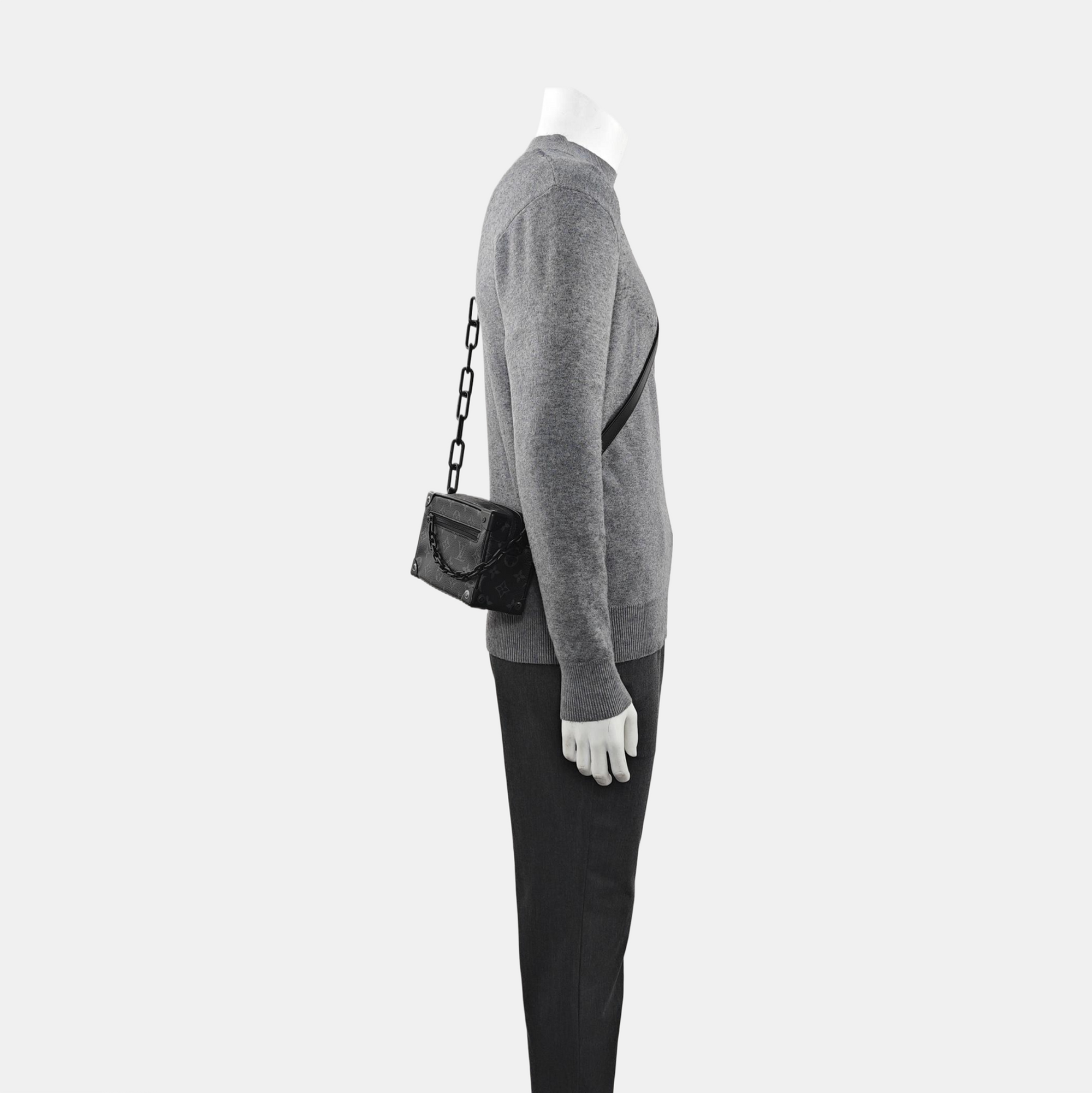 SOFT TRUNK Mini Monogram Coated Canvas Black