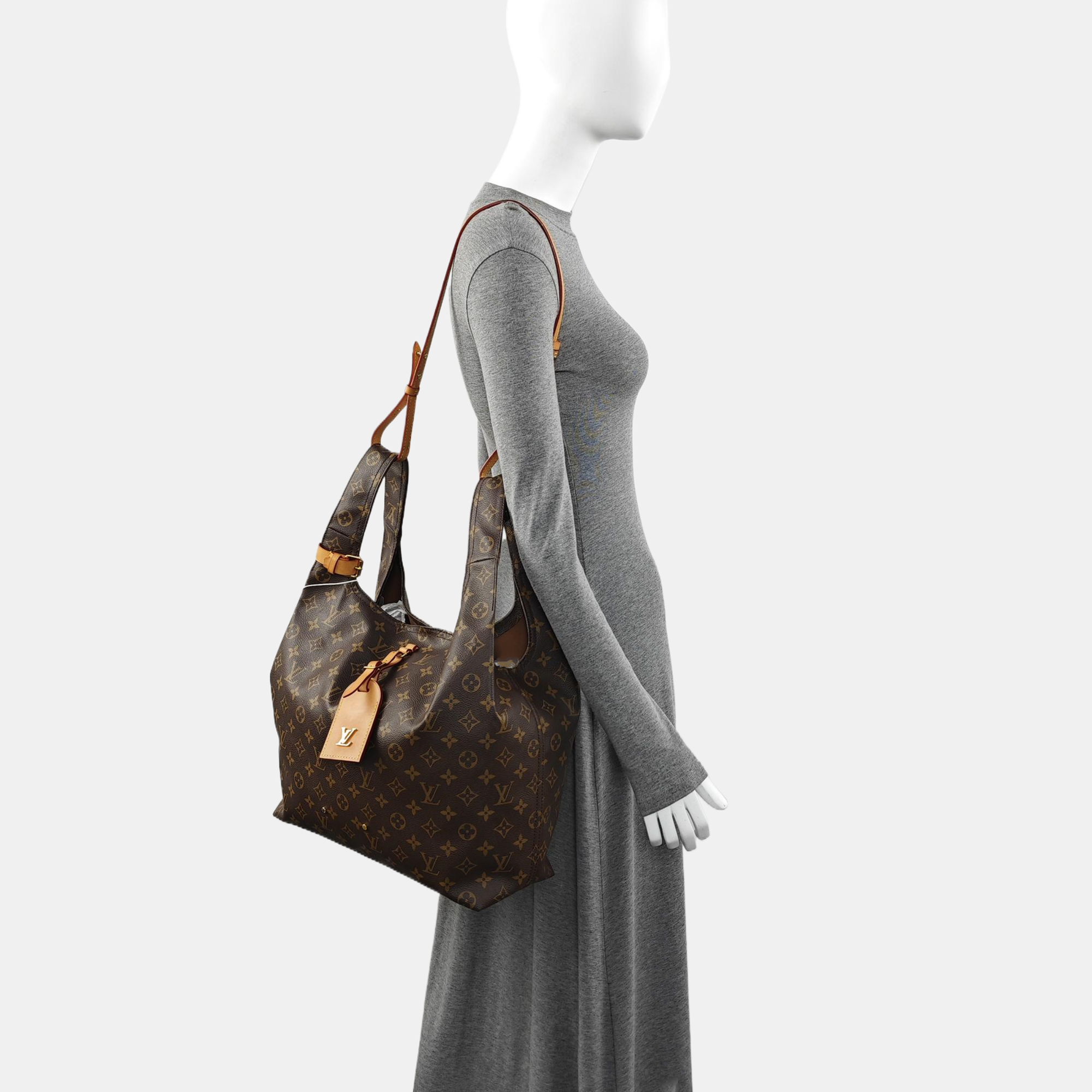 ATLANTIS Monogram Coated Canvas Brown