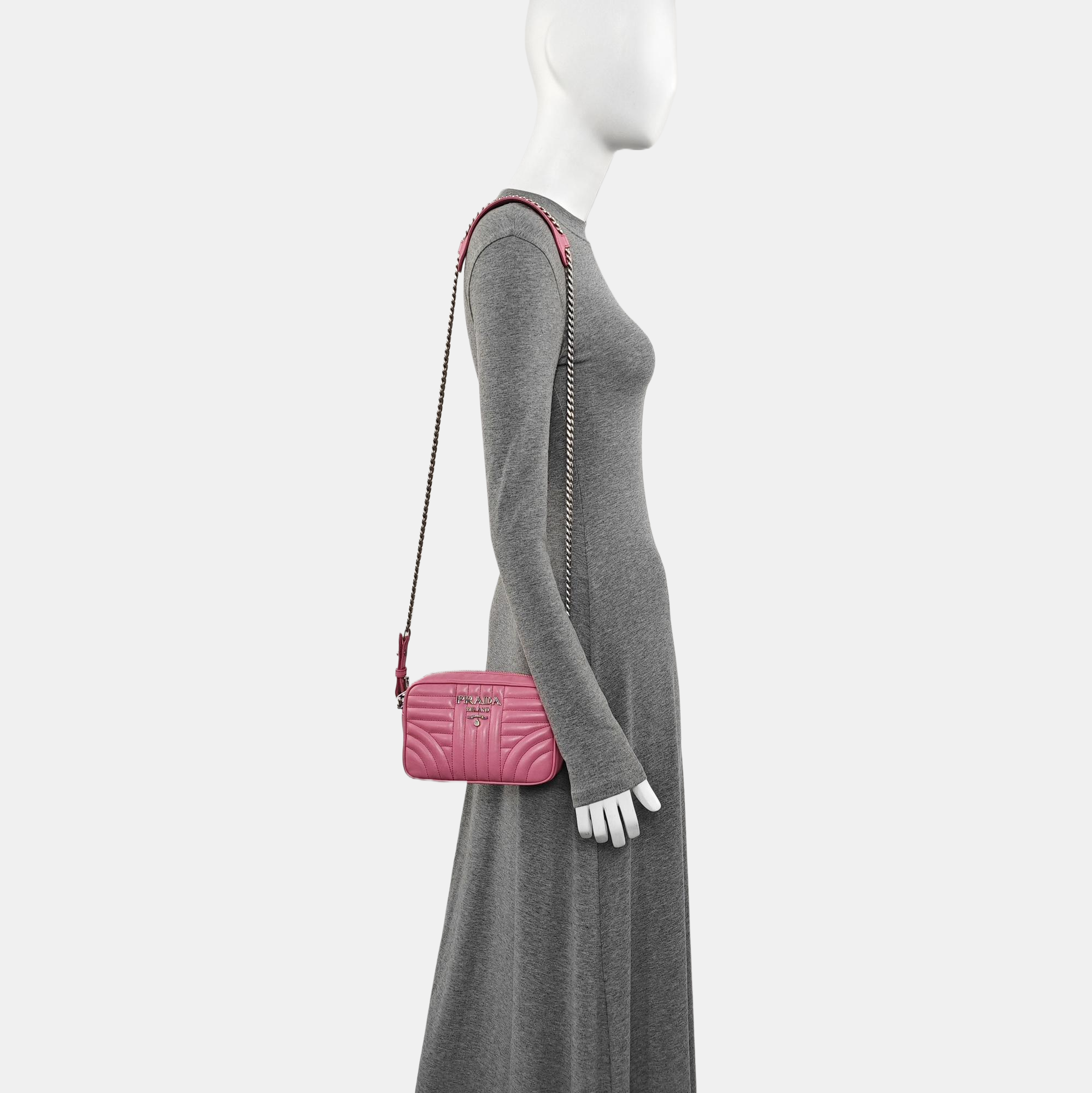 Diagramme Quilted Calfskin Pink