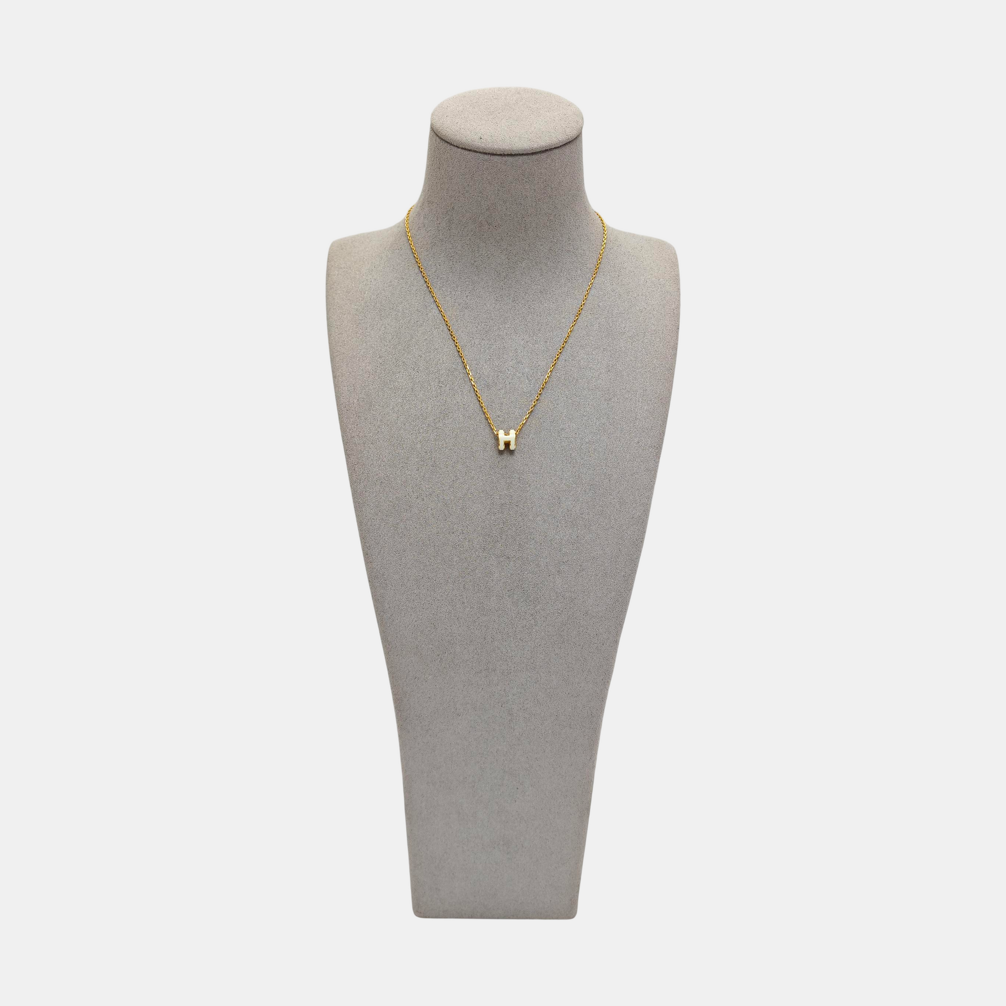 Pop H Metal Gold Necklace
