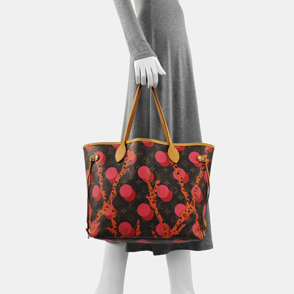 NEVERFULL MM Monogram Coated Canvas Brown