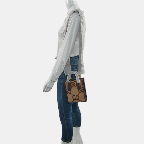 Jumbo Mini Monogram Canvas Beige