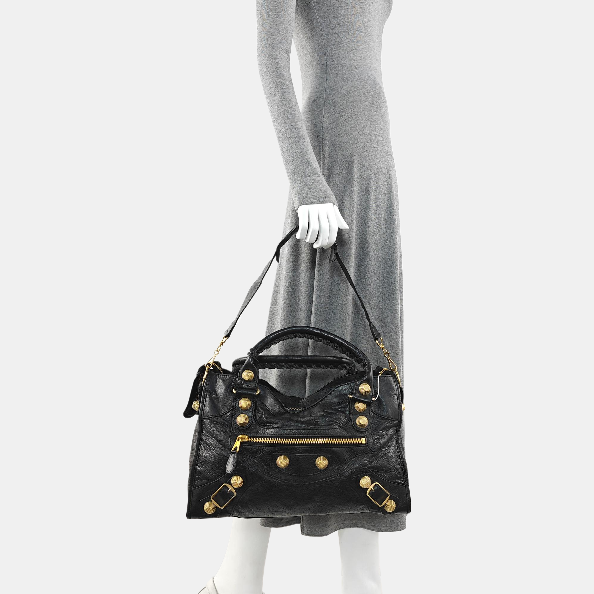 Classic City Medium Lambskin Black