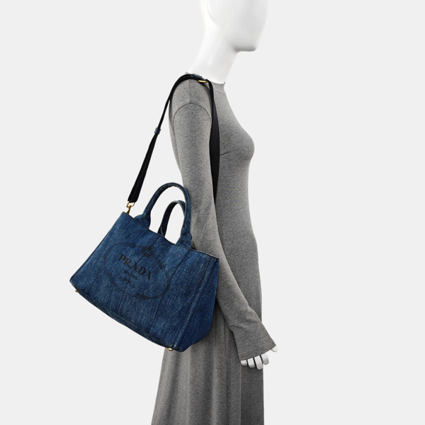 Denim Quilted Denim Blue