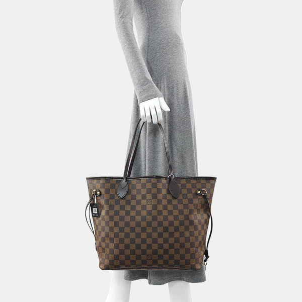 NEVERFULL MM Damier Ebene Coated Canvas Brown