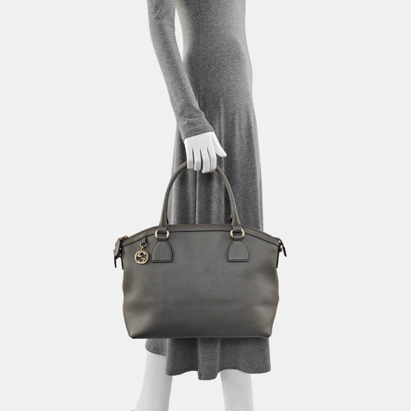 Microguccissima Calfskin Grey