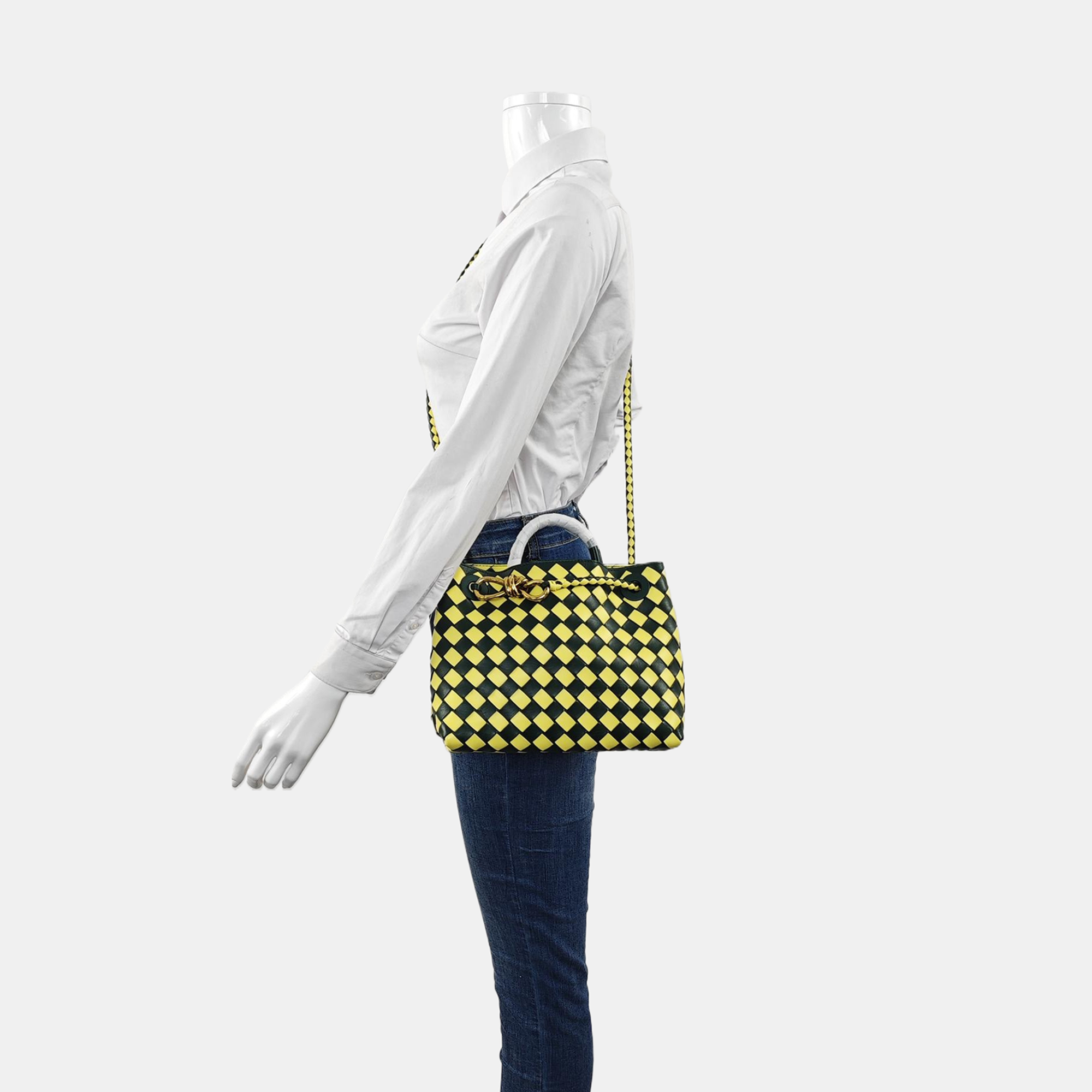 Authenticated pre-owned  Andiamo Small Calfskin Multicolor - Tote Bag at Looply