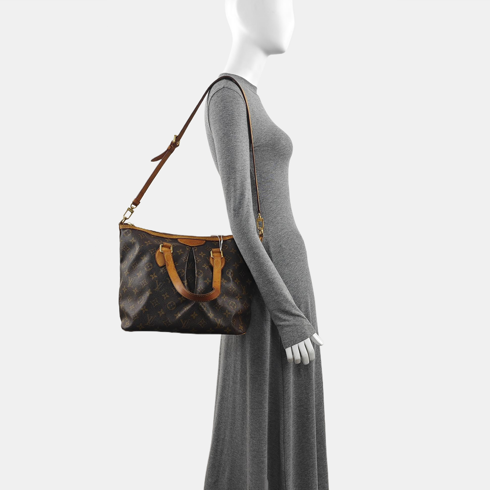 PALERMO PM Monogram Coated Canvas Brown