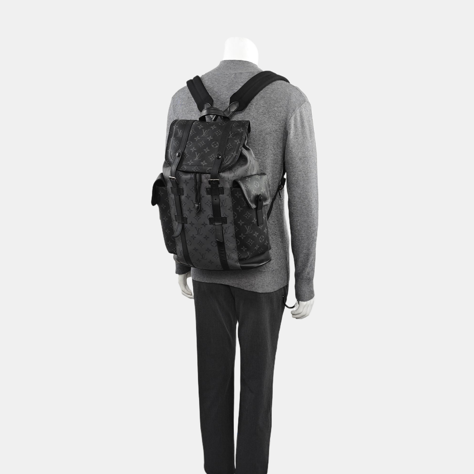 CHRISTOPHER Monogram Coated Canvas Gray