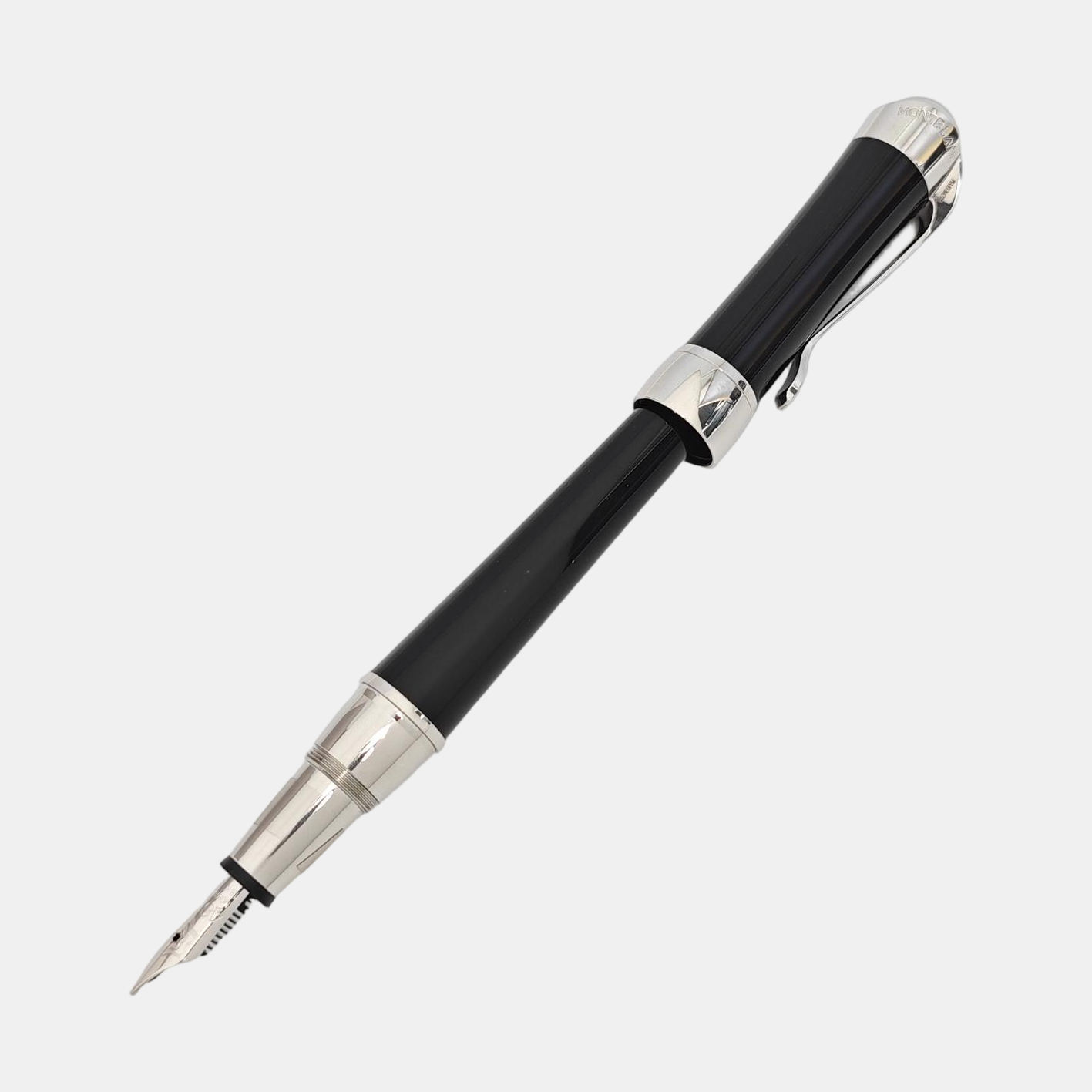 Bolígrafo Negro Metálico