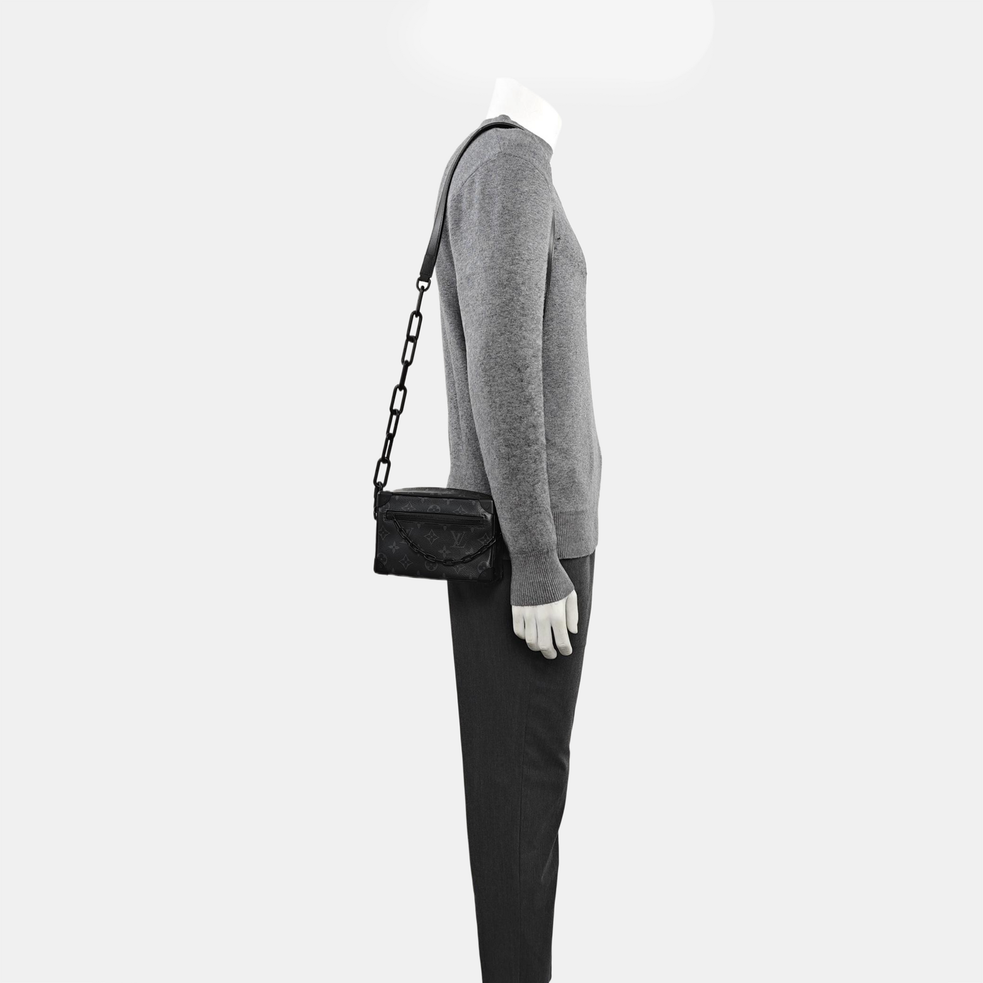 SOFT TRUNK Mini Monogram Coated Canvas Black
