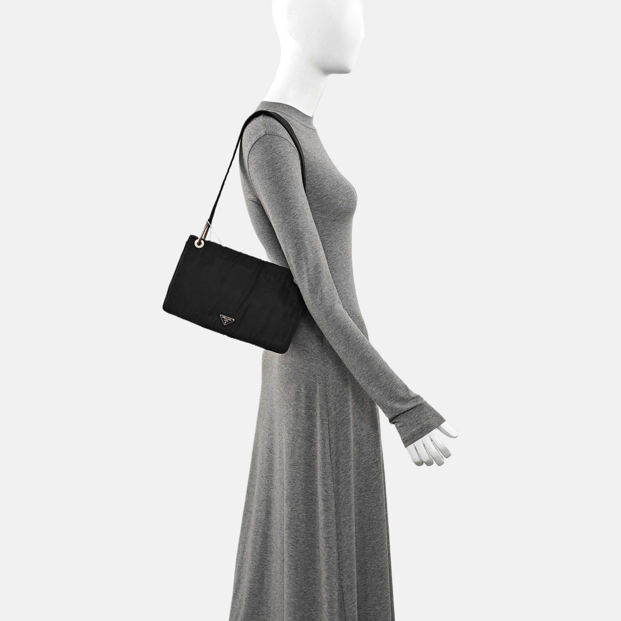 Nylon Tote Bag Black