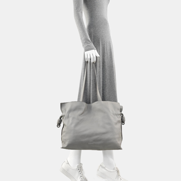 Flamenco Large Calfskin Gray