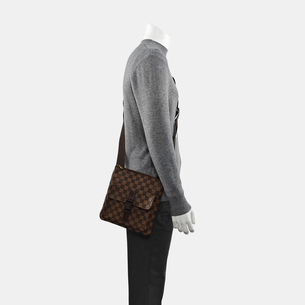 MELVILLE Damier Ebene Coated Canvas Brown