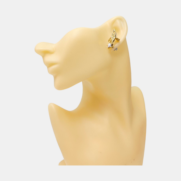 Metal Gold Stud Earrings