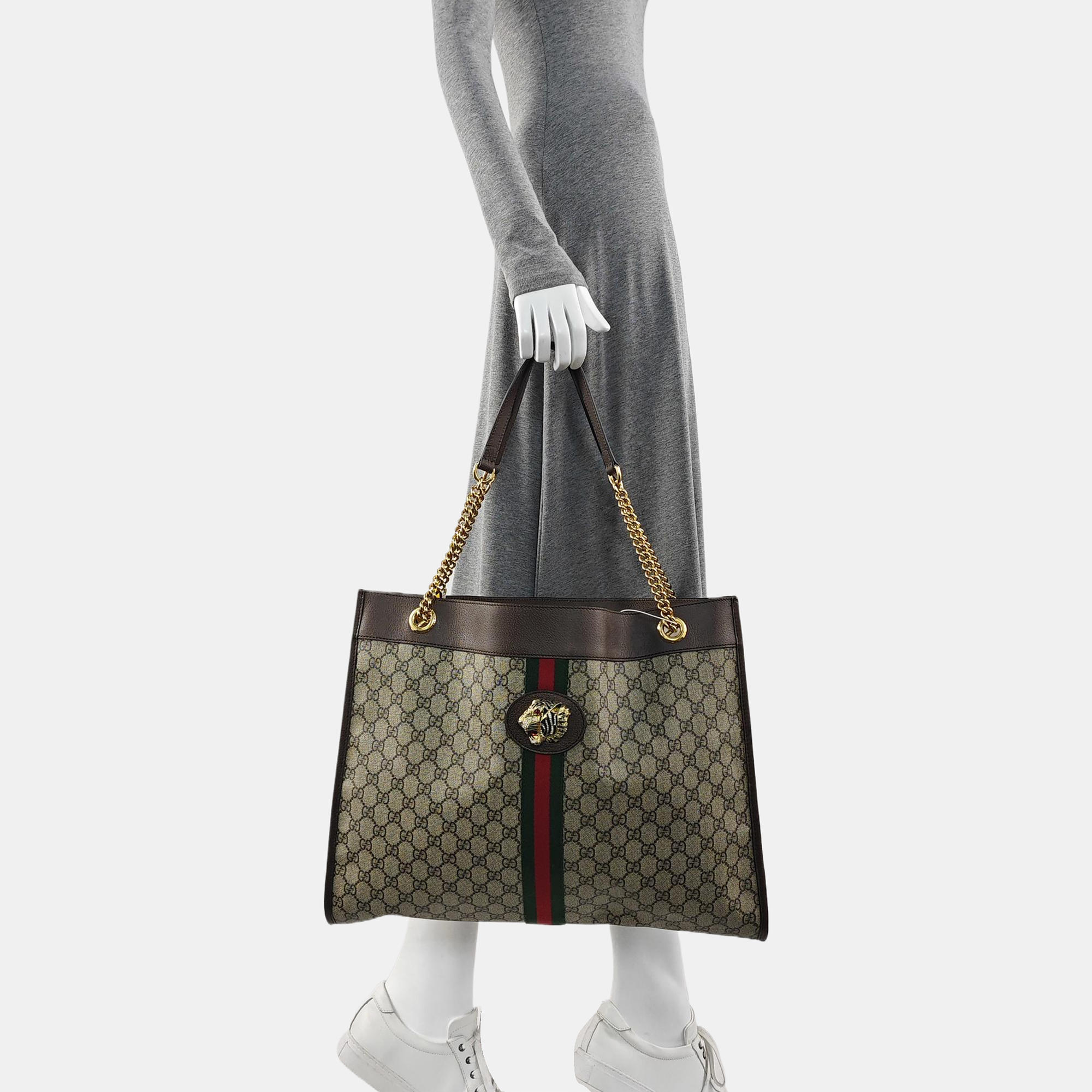 Rajah Monogram Coated Canvas Beige
