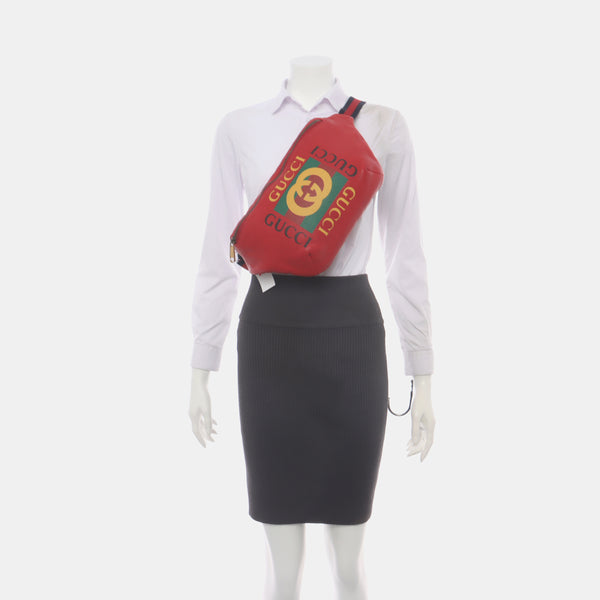Print Large Calfskin Red