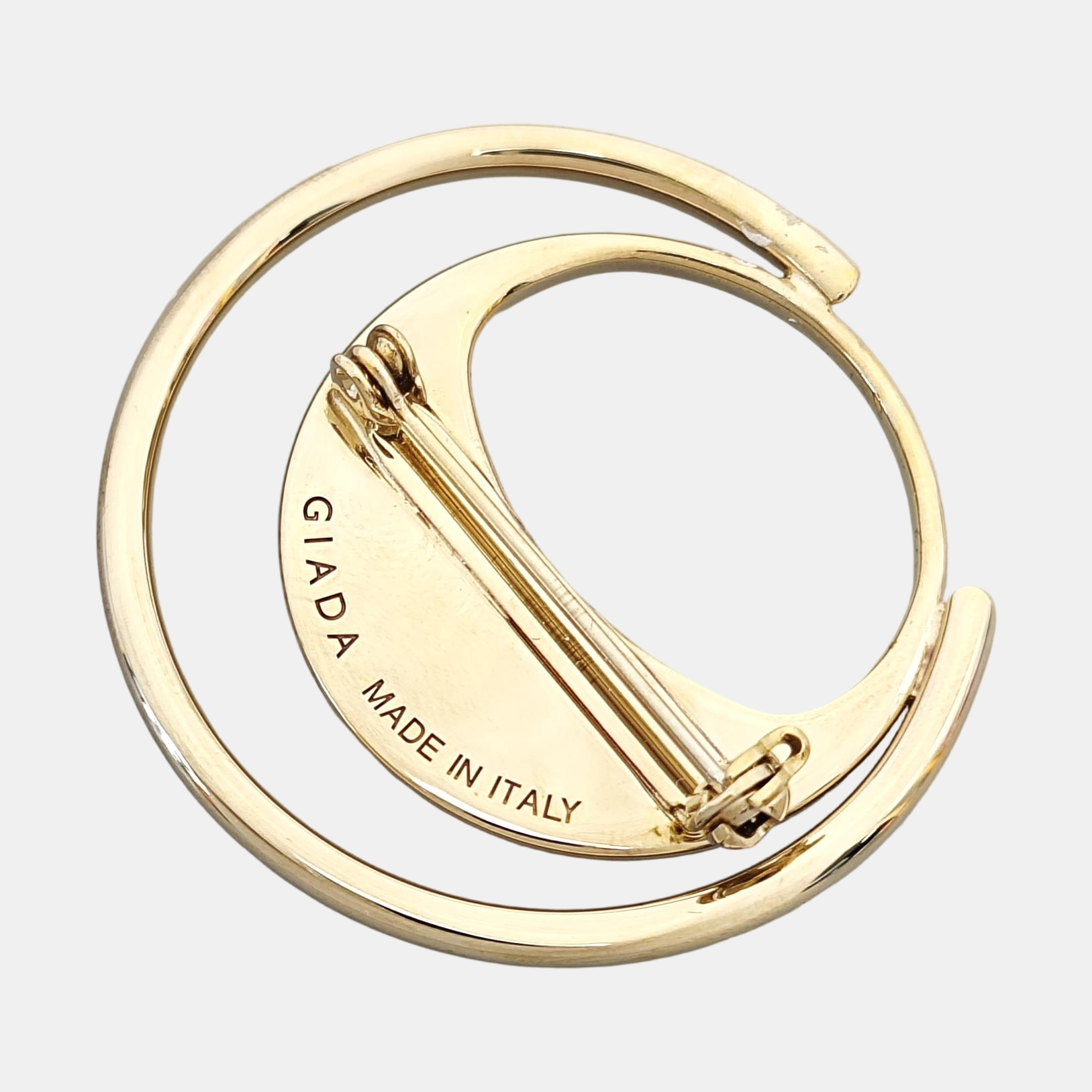 Metal Gold Brooch